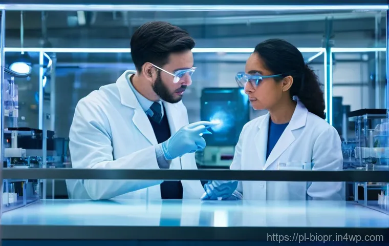 바이오프린팅의 국제적 협력 사례 - **Prompt 1: The Dawn of Bioprinted Organs in a High-Tech Lab**
"A clean, futuristic bioprinting ...
