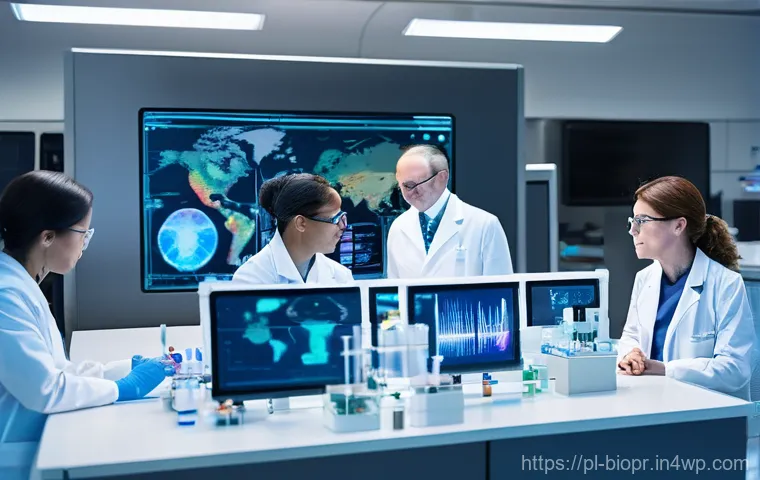 바이오프린팅의 국제적 협력 사례 - **Prompt 2: Personalized Medicine in a Future Hospital Setting**
    "A bright, serene, and ultra-mo...