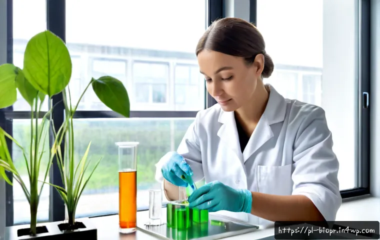Home 17 바이오프린팅의 지속 가능한 발전 방향 - Photorealistic sustainable bioprinting laboratory in Poland, a female biomedical engineer in modest ...